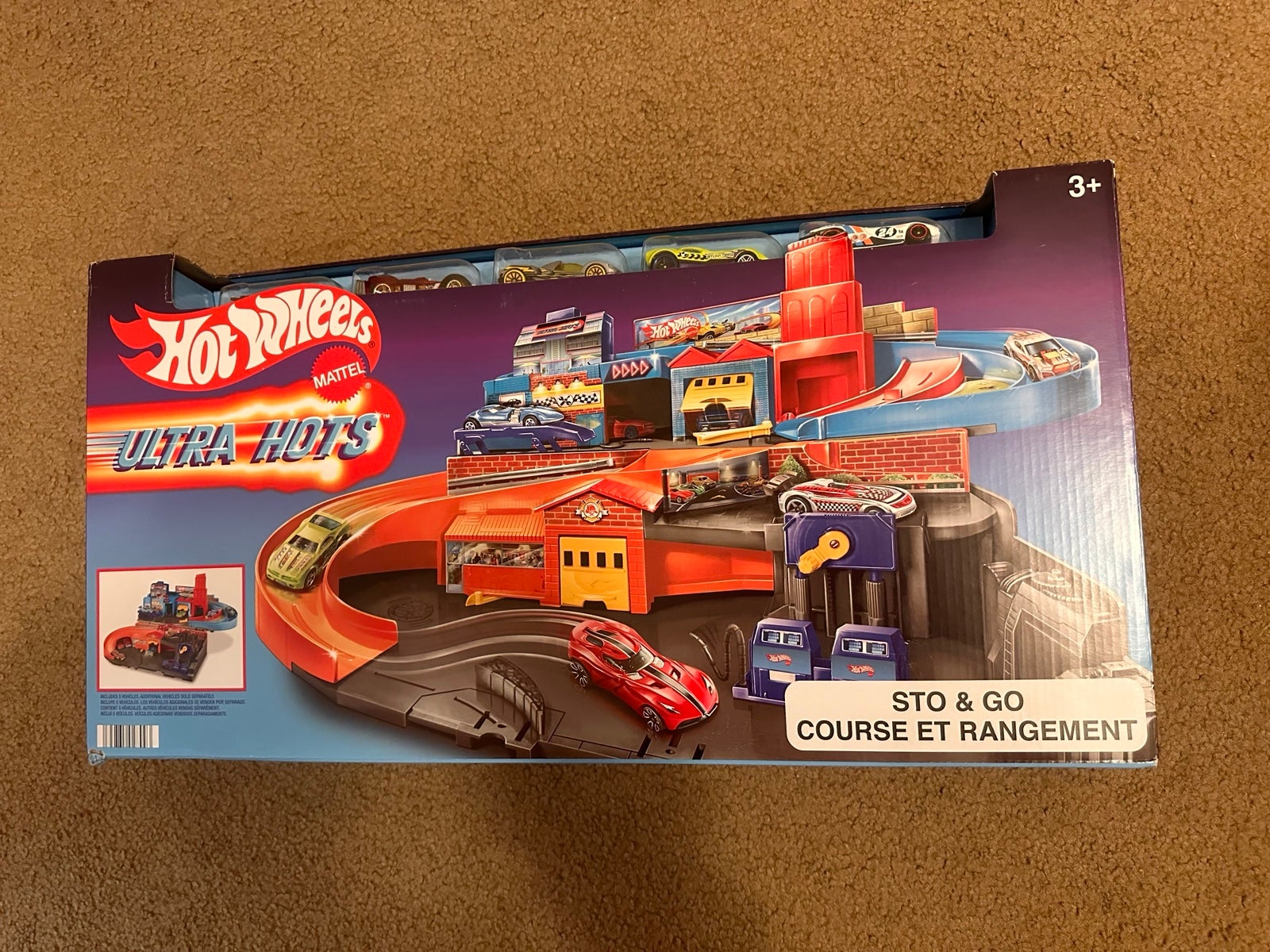 Hot Wheels Sto&Go Course Et Rangement