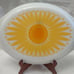 VINTAGE PYREX SUNFLOWER LID ONLY 945 C 28 Replacement White Yellow Orange