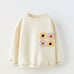 Zara Girls Crochet Pocket sweatshirt set size 5/6Y