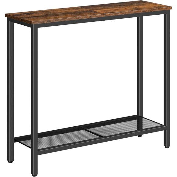 New 29.5Inch Narrow Console Table, 2-Tier Side Table for Home or Room Decor