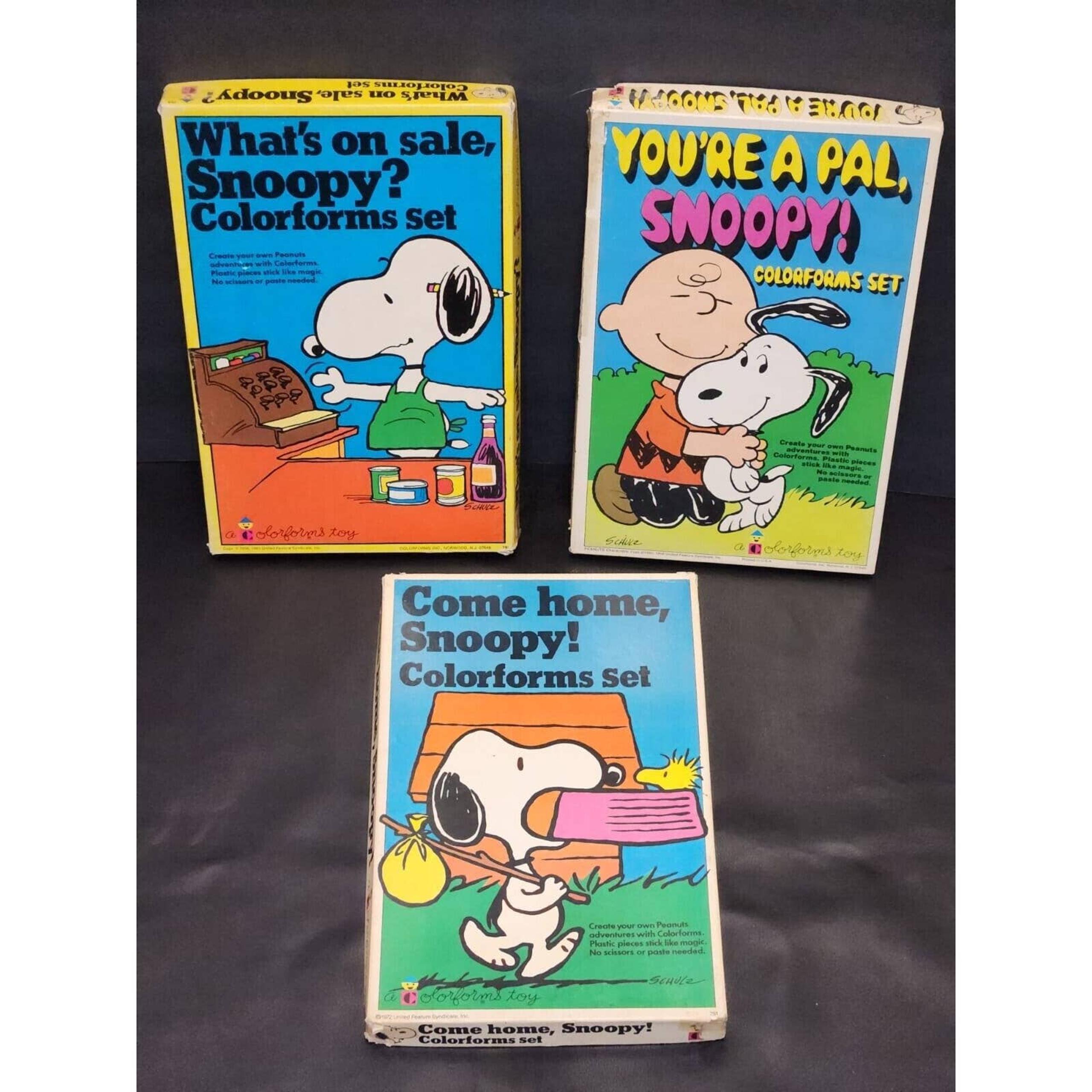 Vintage Snoopy Colorforms 1958, 1965 And 1972