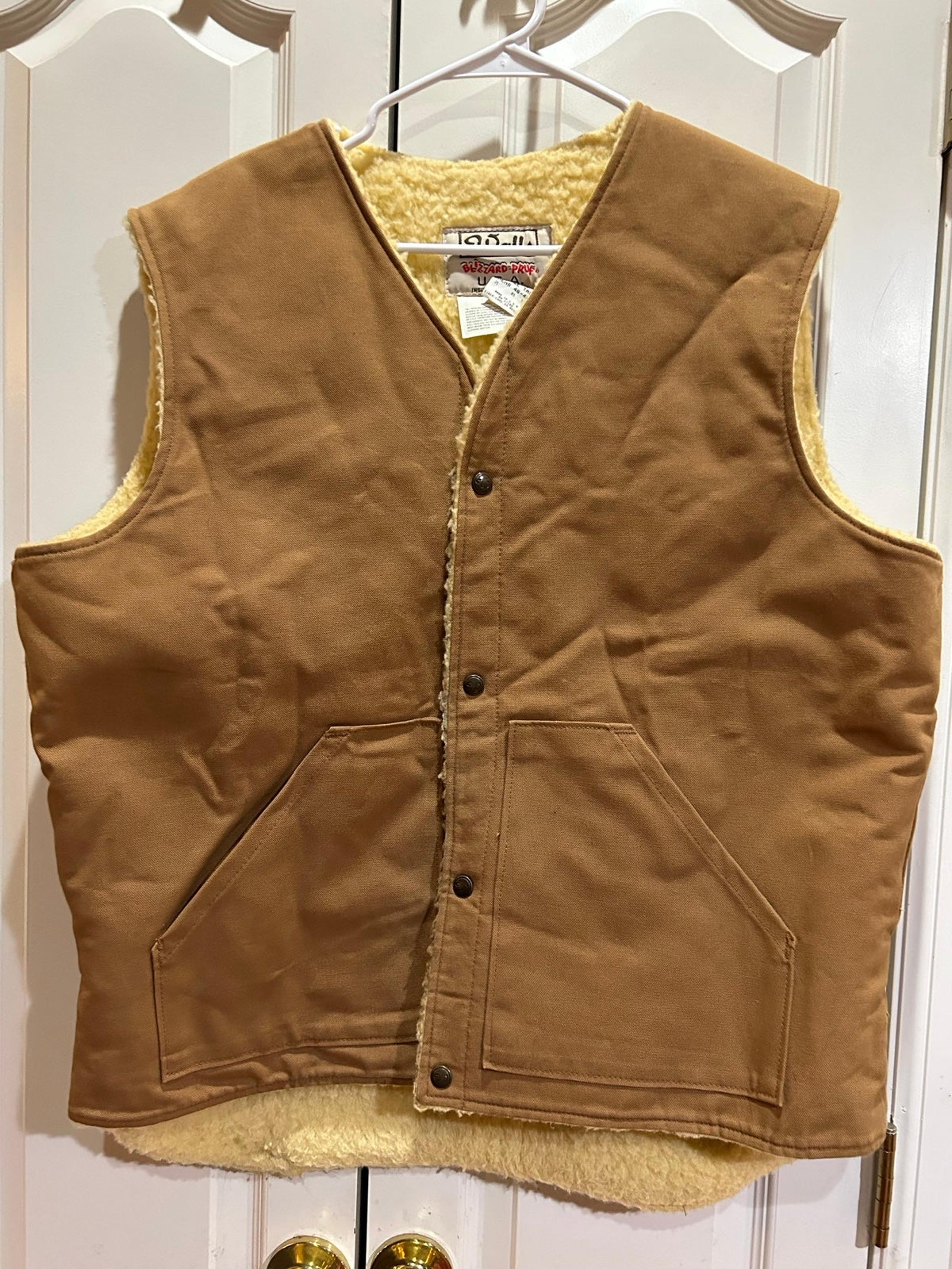 Walls men XL blizzard, pruf canvas, Sherpa vest