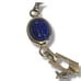 Egyptian Revival Carved Glass Scarab Beetle Multi Color Gold Tone Link Bracelet