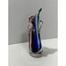 Gorgeous Pair 2 Vintage Art Glass Murano Dolphin Shaped Sommerso Style Vase