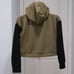 Gymshark Women's Cropped Full Zip-Up Hoodie Jacket Size Medium Two-Toned B/G