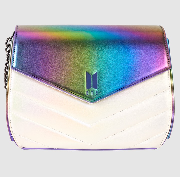 Funko Pop! By Loungefly BTS Iridescent Quilted Crossbody Bag
