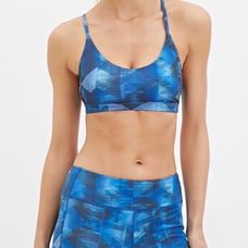 F21 low impact abstract geo print bra