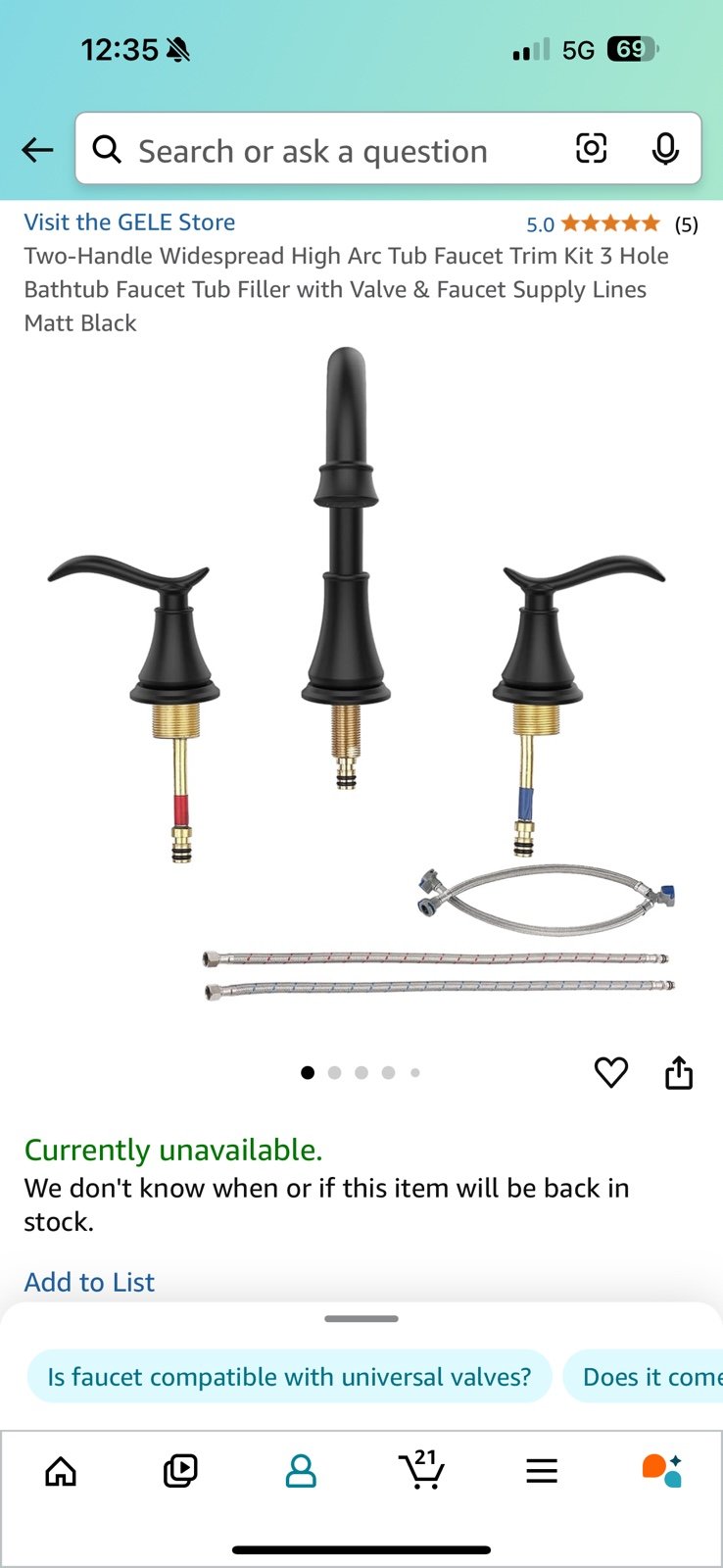 Tub Faucet