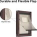 Aluminum Large Dog Exterior Door 2 Sliding Lock Panels 2 Magnetic Flaps 100lb