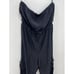 Cynthia Steffe 100% Silk Wide Leg Pockets jumpsuit Open Top Black Size 12