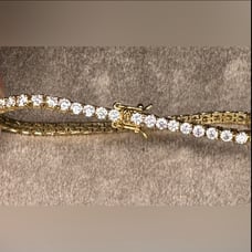 Elegant Gold Tennis Bracelet