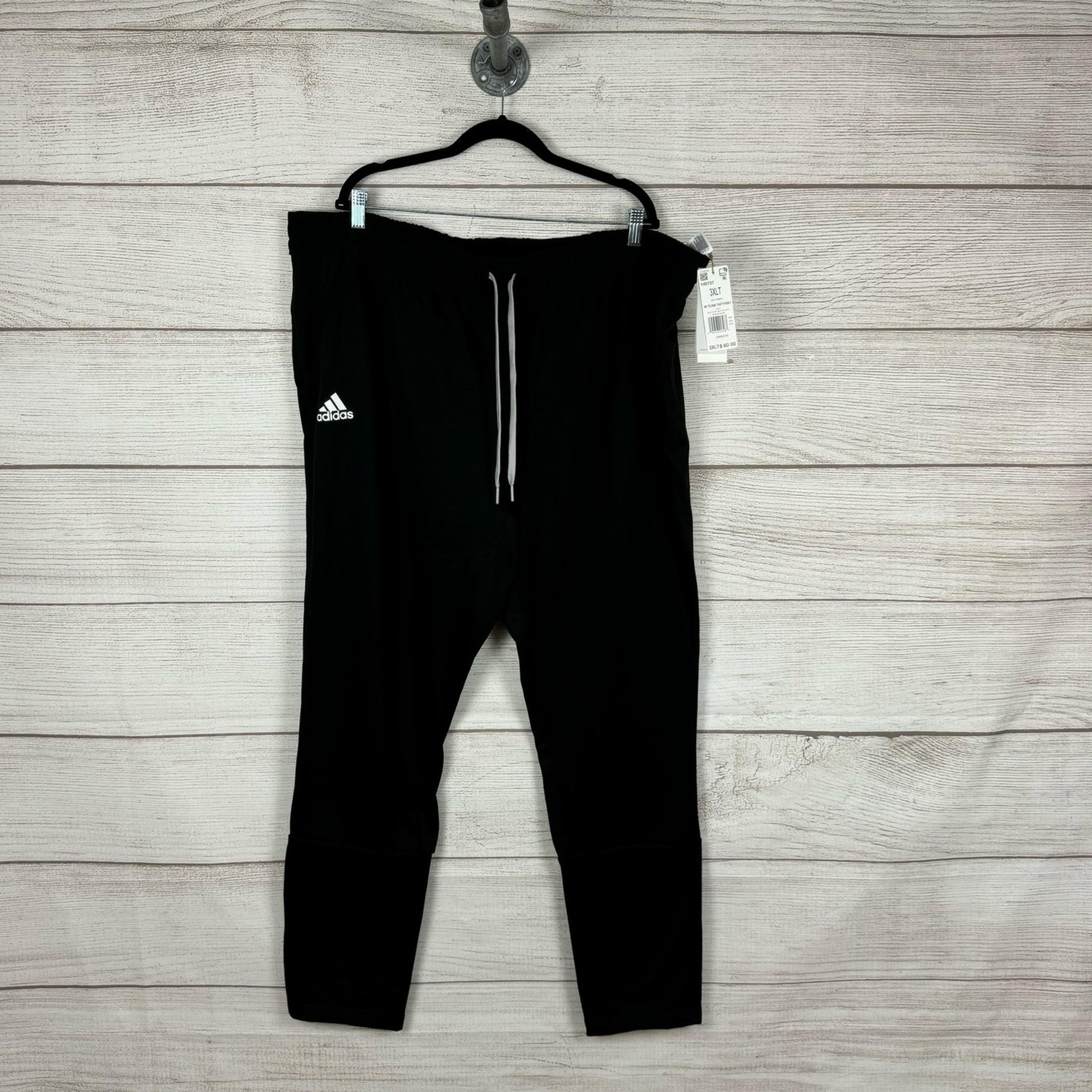 Adidas Men's Black Team Issue Active Drawstring Tapered Sweatpants Size 3XLT