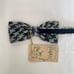 WORLD WIDE FAMOUS Black and White Tweed Bow Tie with Tag