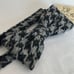WORLD WIDE FAMOUS Black and White Tweed Bow Tie with Tag