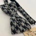 WORLD WIDE FAMOUS Black and White Tweed Bow Tie with Tag