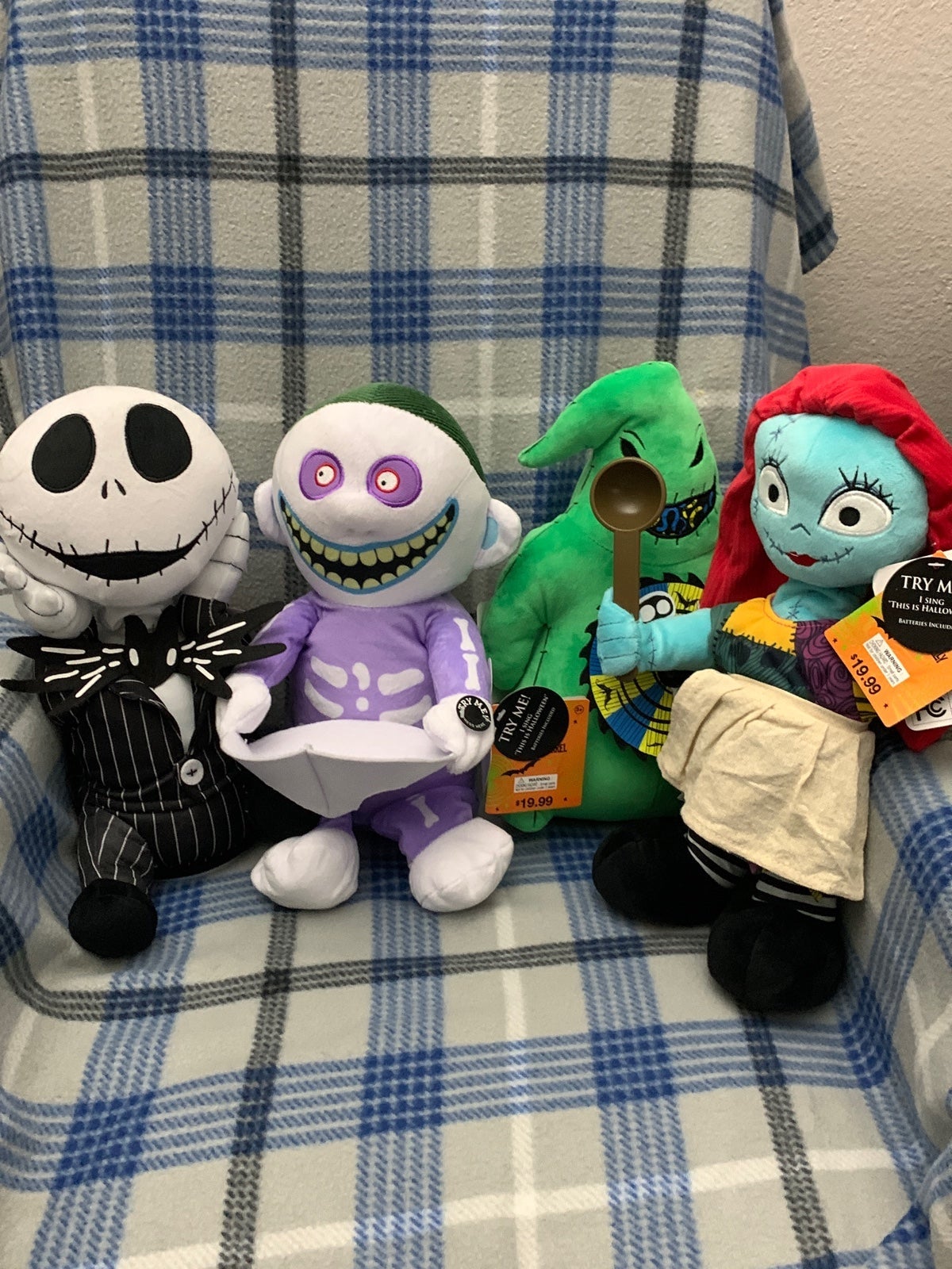 Animated Jack, Sally, Oogie Boogie, Barrel The Nightmare Before Christmas