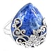New - Blue Sodalite 925 Sterling Silver Ring - Size 9