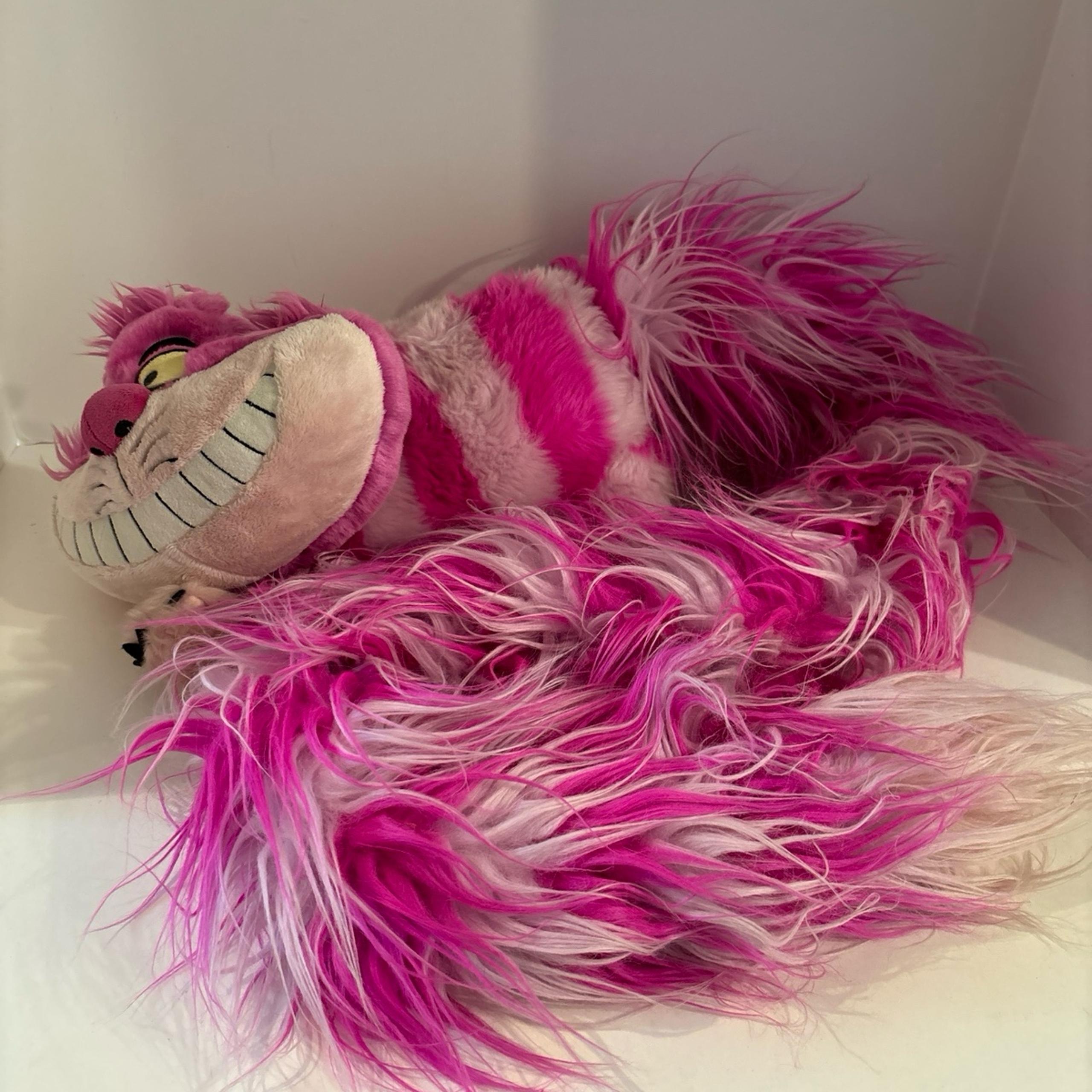 Disney Parks Exclusive Long Tail Cheshire Cat Alice in Wonderland Stuffed Animal