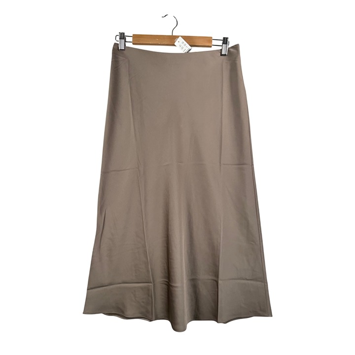 J.crew Gwyneth slip skirt warm boulder midi satin preppy sz S