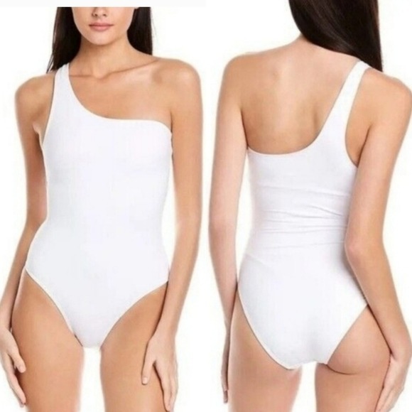 Andie | The Nantucket White One Shoulder One Piece Swimsuit NWT