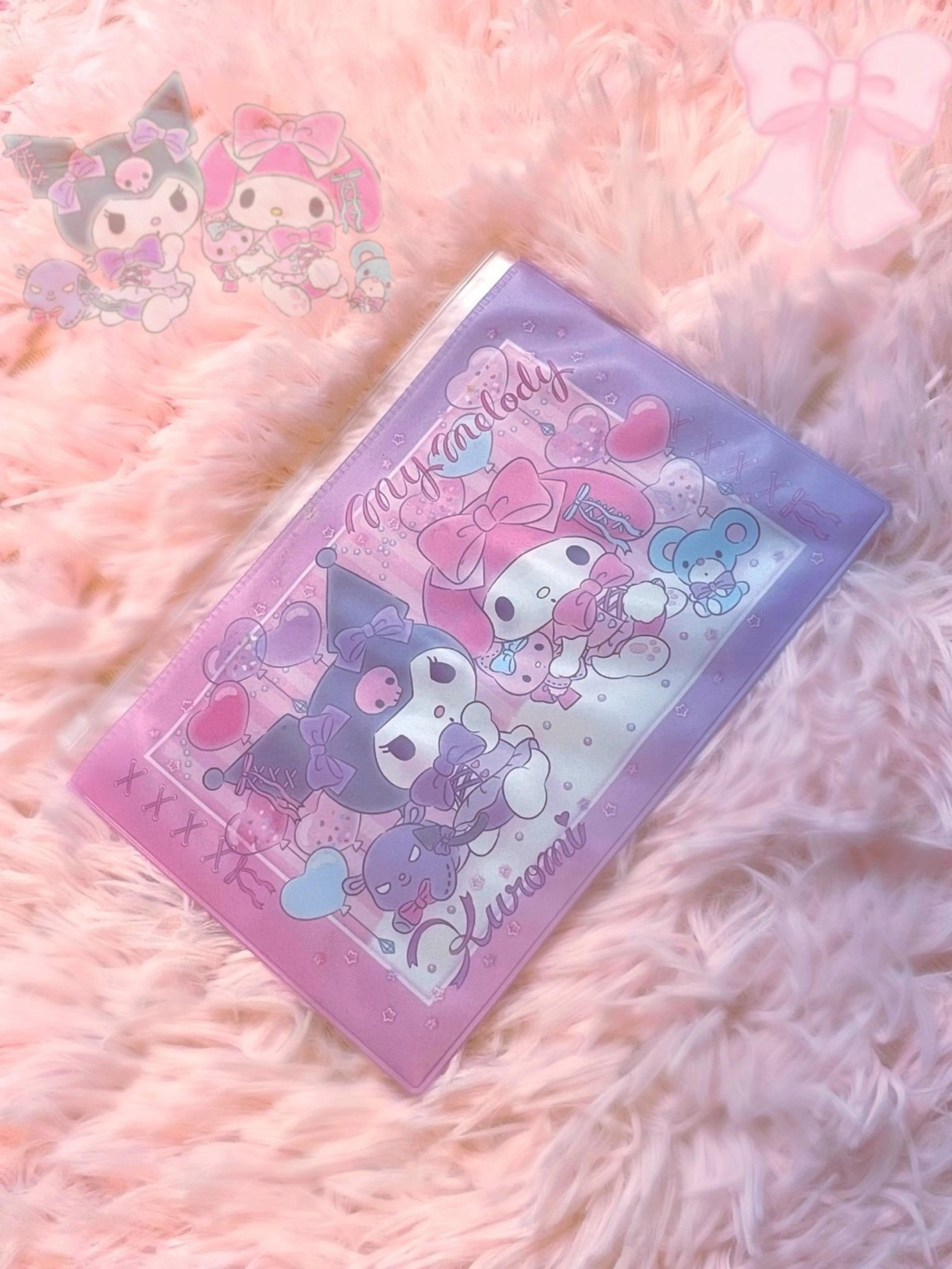 Sanrio My Melody Kuromi Chan sliding pvc storage bag