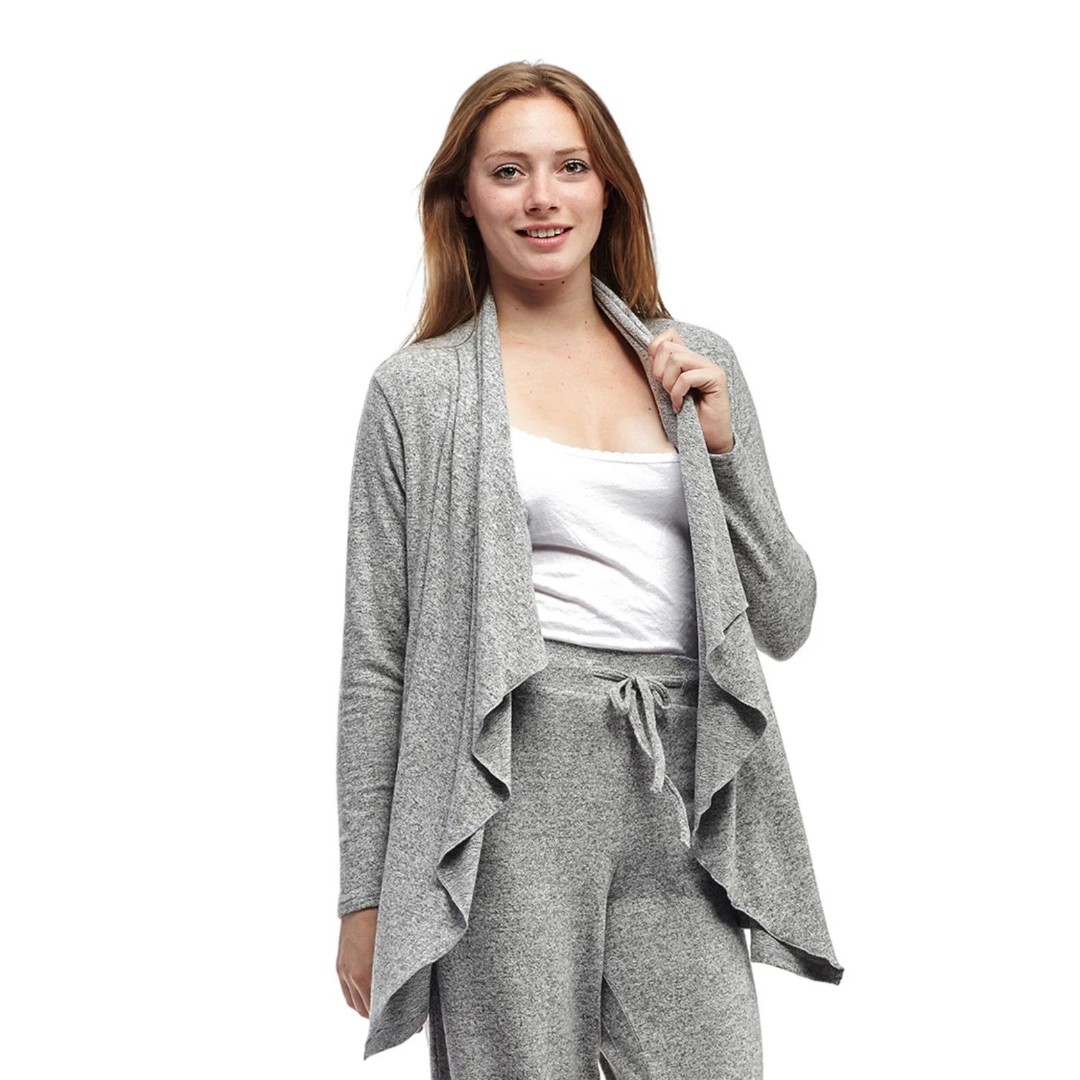 LA CERA 1x The Comfort Collection Cascade Cardigan