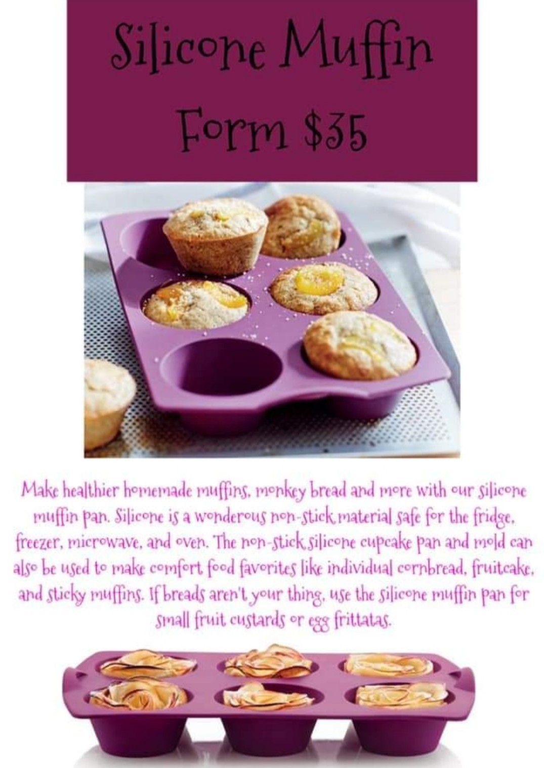 Silicone muffin form