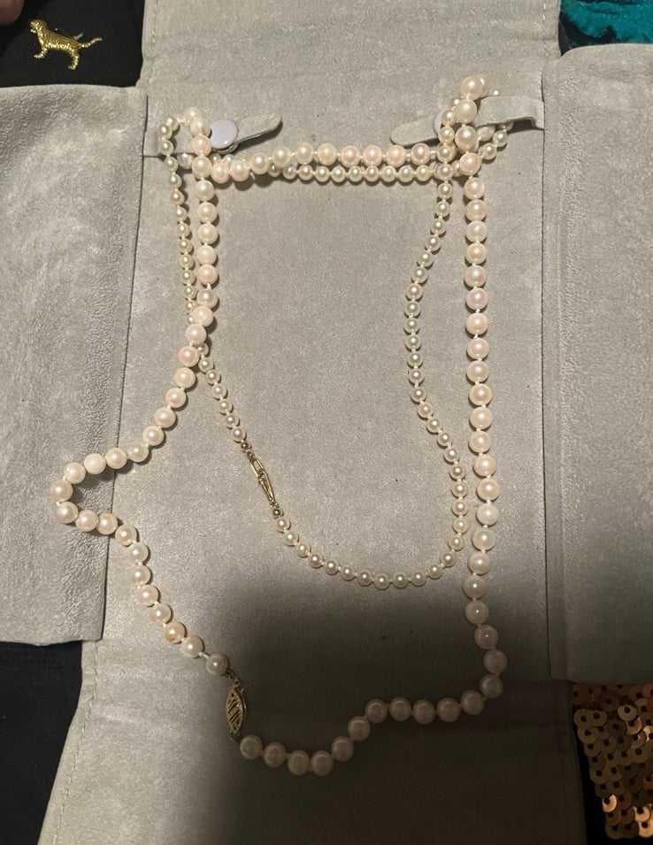 Shane Co. 2 piece pearl necklace