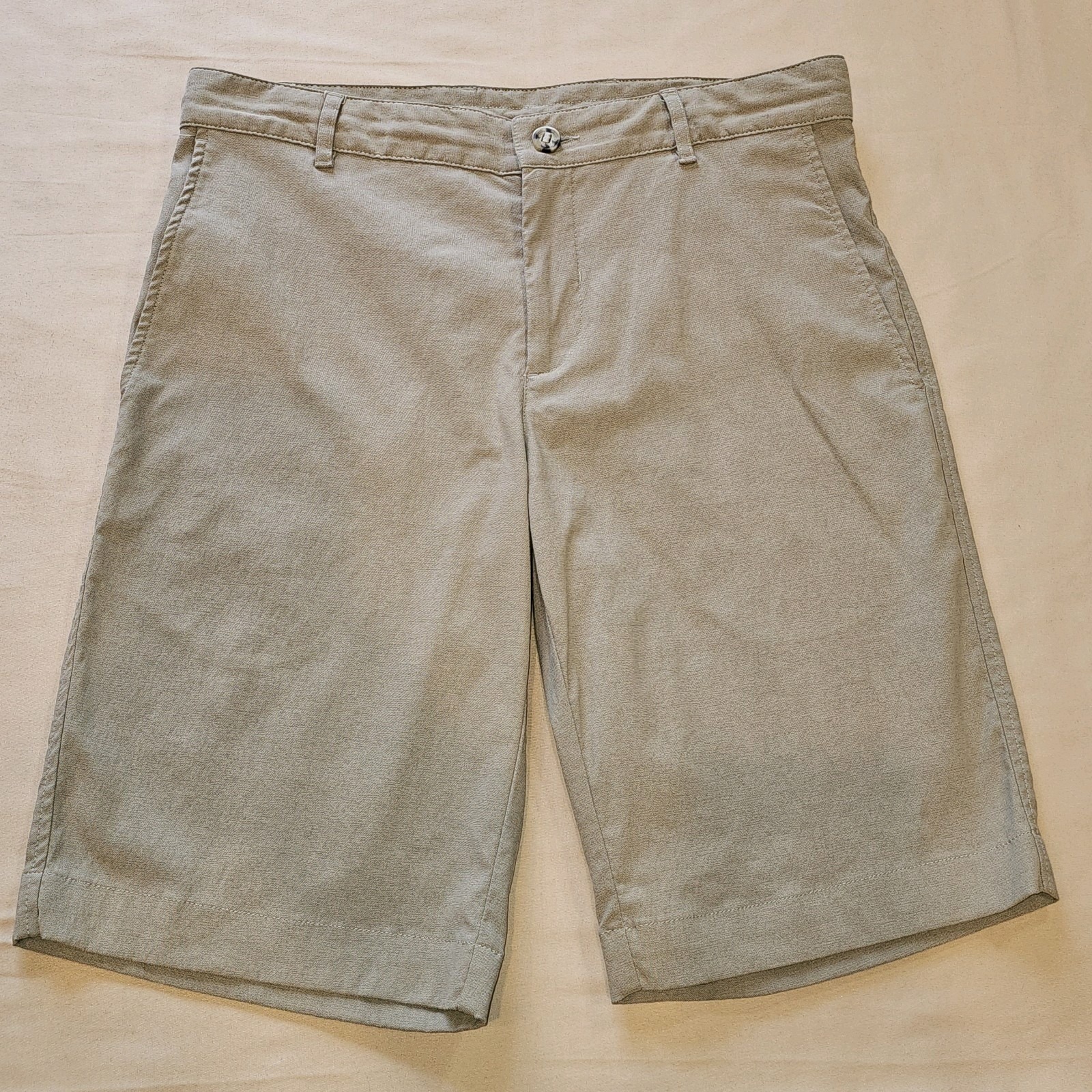 Outlier Tan New Way Stretch Shorts Mens Size 31 L