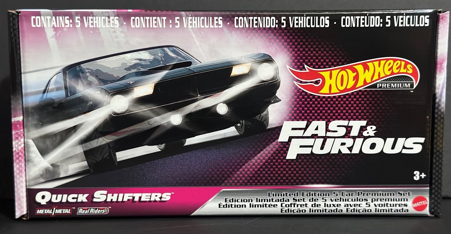 2021 Hot Wheels Premium Fast & Furious Quick Shifters 5-Car Boxed Set SEALED!