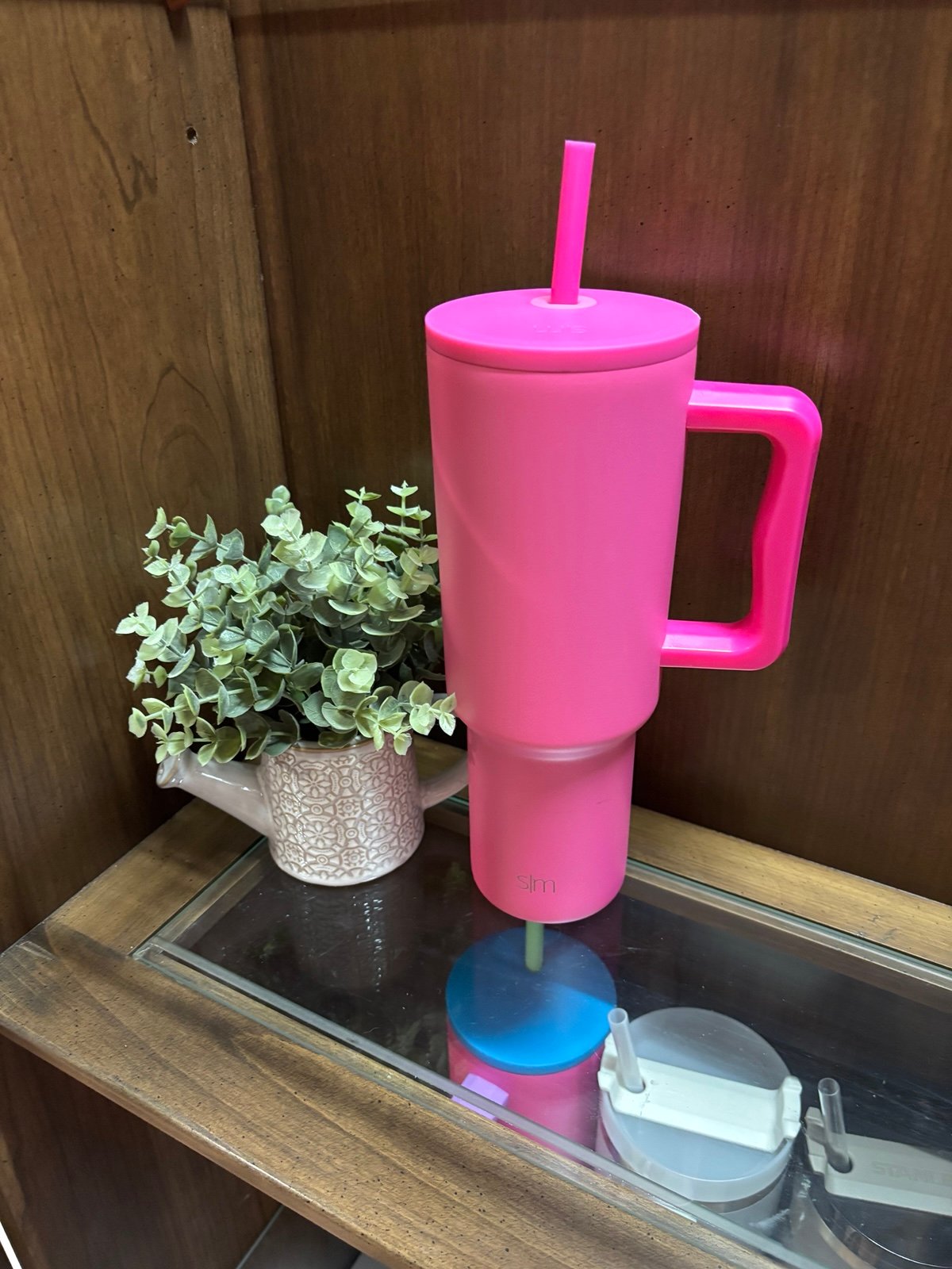 Hot pink simple modern 40oz