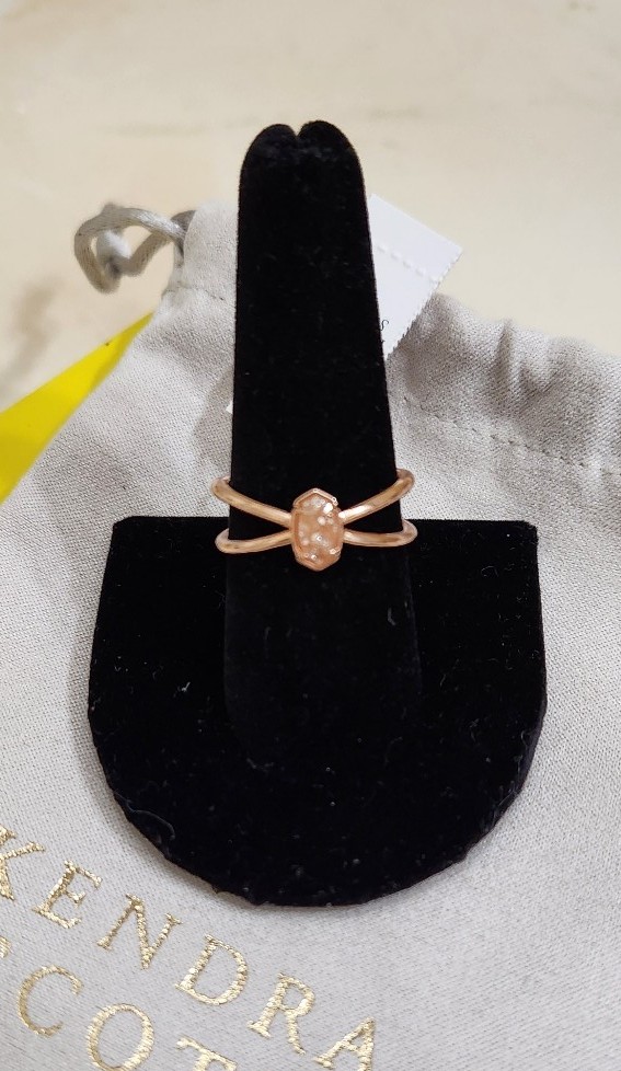 Kendra Scott Emilie Double Band Ring Sz 9 NWT