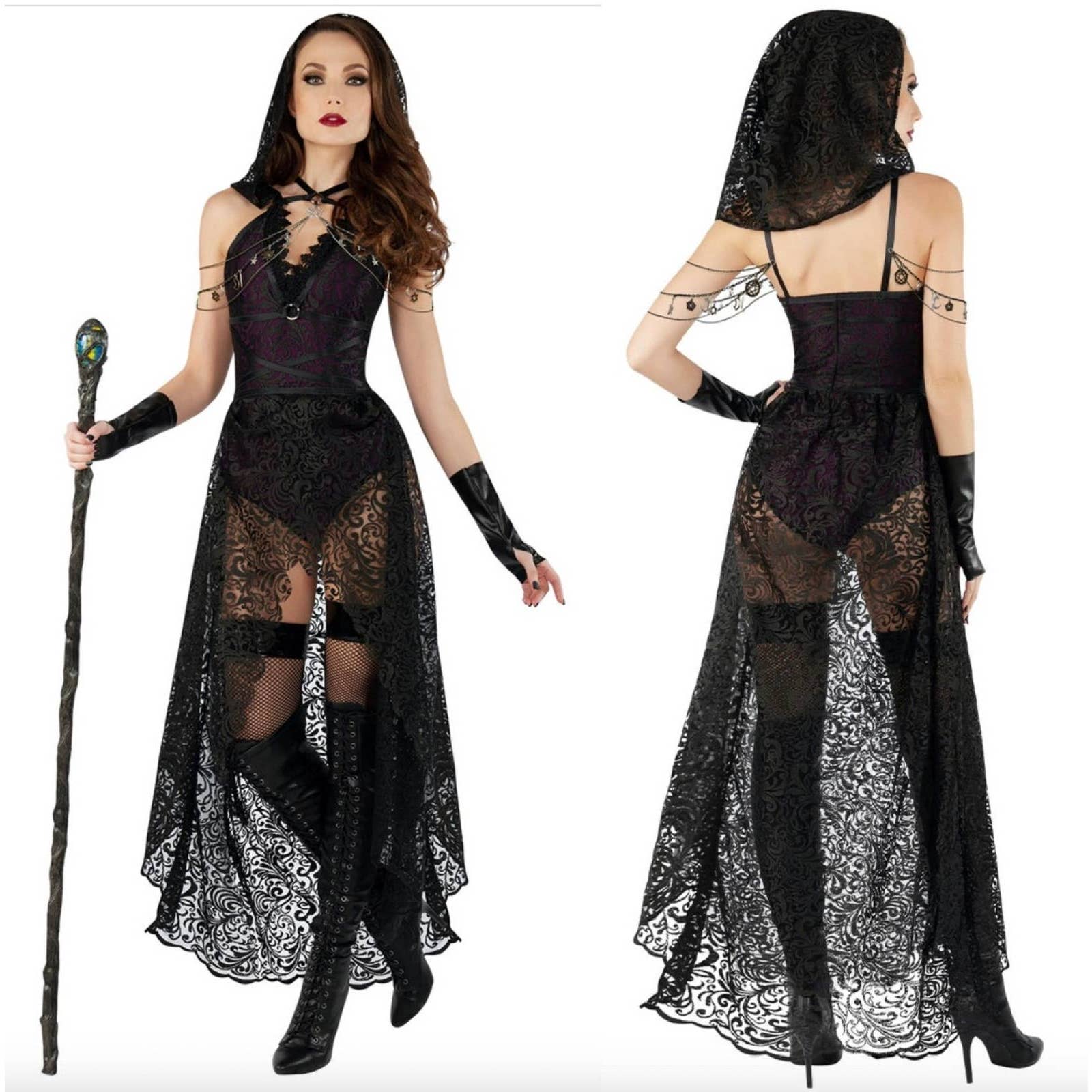 Yandy Dark Priestess Witch Halloween Costume Size XL New