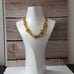 18K Gold Italian Plated (?) Circles Necklace 30 Extra Long