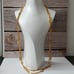 18K Gold Italian Plated (?) Circles Necklace 30 Extra Long