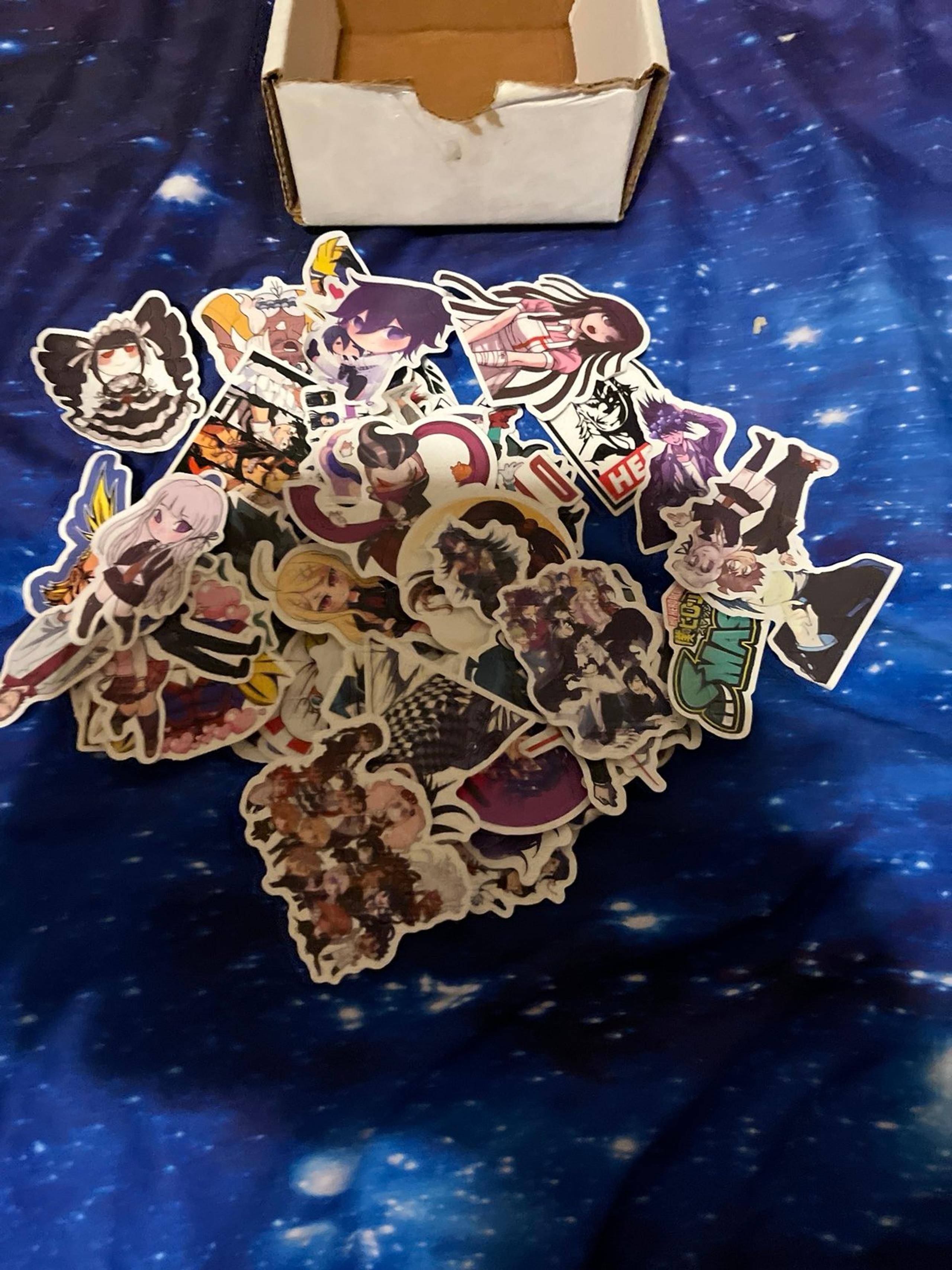 Mystery anime stickers