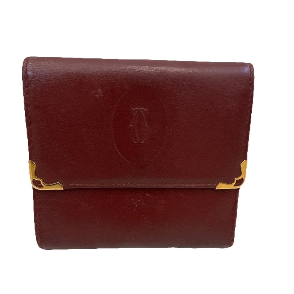 Cartier MUST DE CARTIER FRENCH KISS LOCK WALLET Bifold Wallet & Coin Purse