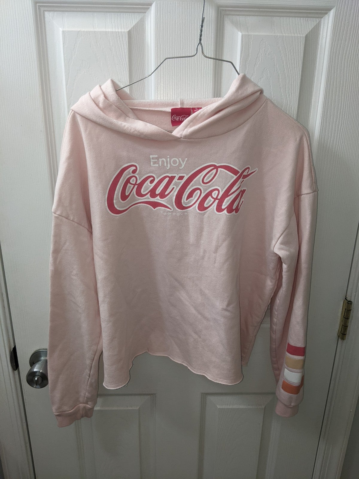 Coca Cola Pink Hooded Sweaters for Women Mercari