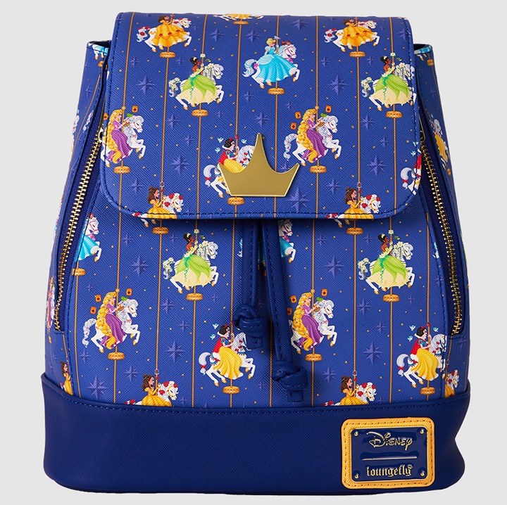 Disney Princess Carousel All-Over Print Drawstring Mini Backpack