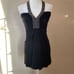 Sky| XSmall| Rouched|Shirt Dress|Rhinestone Halter|Has Stretch