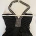 Sky| XSmall| Rouched|Shirt Dress|Rhinestone Halter|Has Stretch