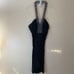 Sky| XSmall| Rouched|Shirt Dress|Rhinestone Halter|Has Stretch