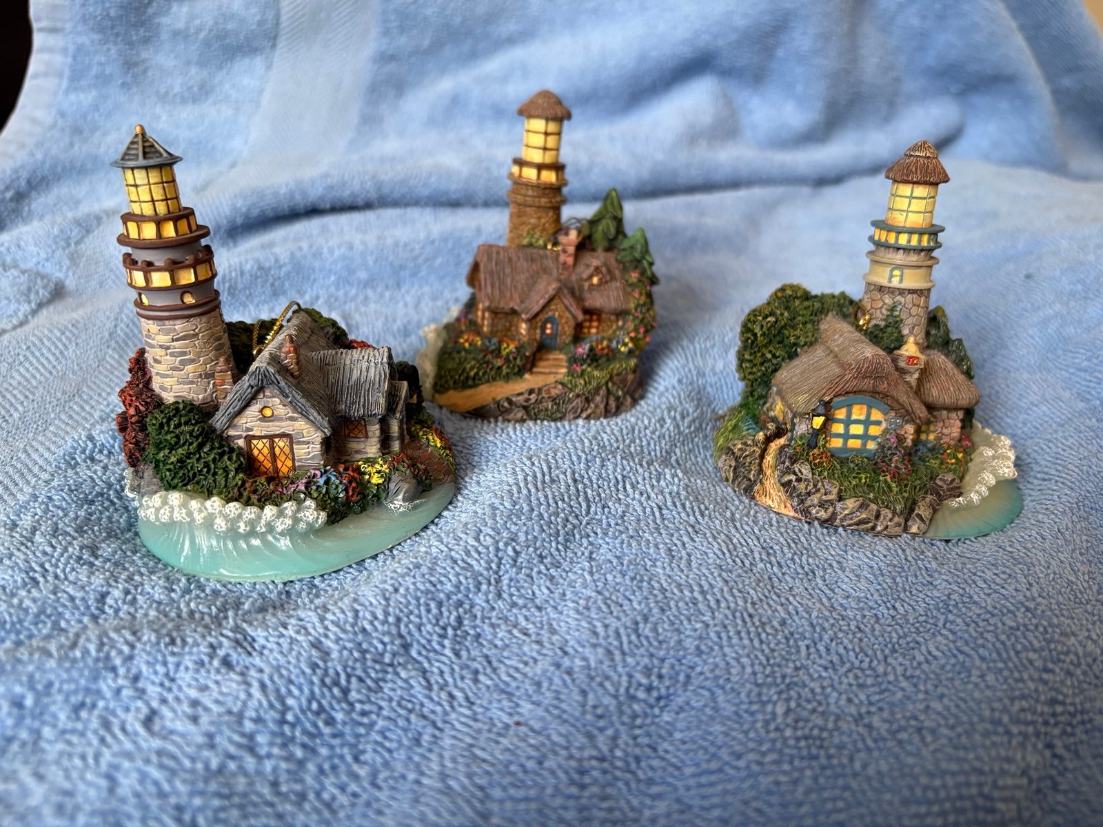 Thomas Kinkade Lighthouse Ornaments