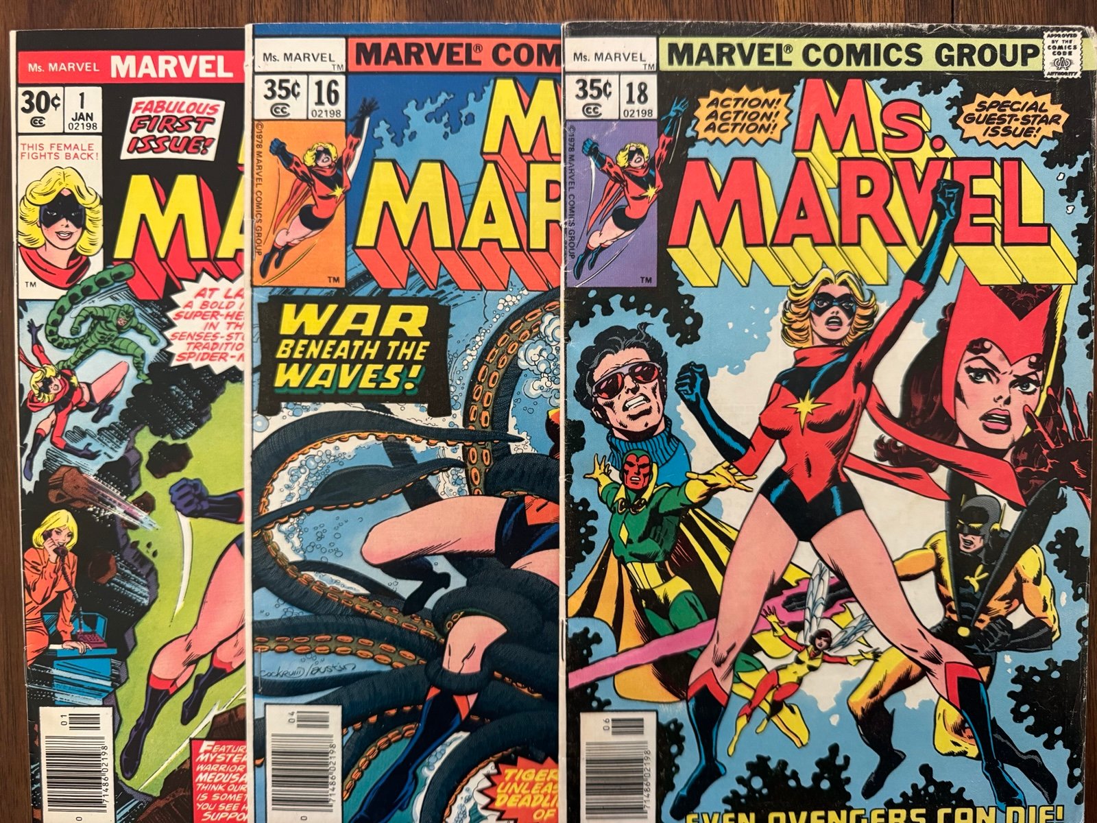 Ms. Marvel lot of 3- 1st app of Mystique