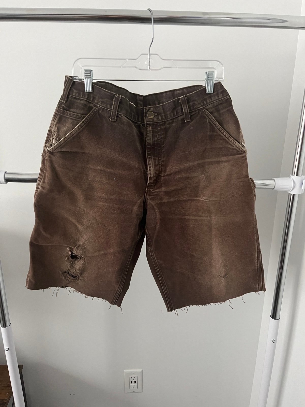 Faded Carhartt Denim Shorts