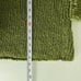 green vintage 90s chunky boxy cotton knit sweater