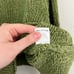 green vintage 90s chunky boxy cotton knit sweater