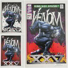 Venom #25 Trade/Virgin/Secret Clayton Crain Exclusives Black Flag KRS
