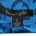 Lauren Gold W Talulah Blue Fern Leaf 3/4 Sleeve V Neck Top NWT Size S