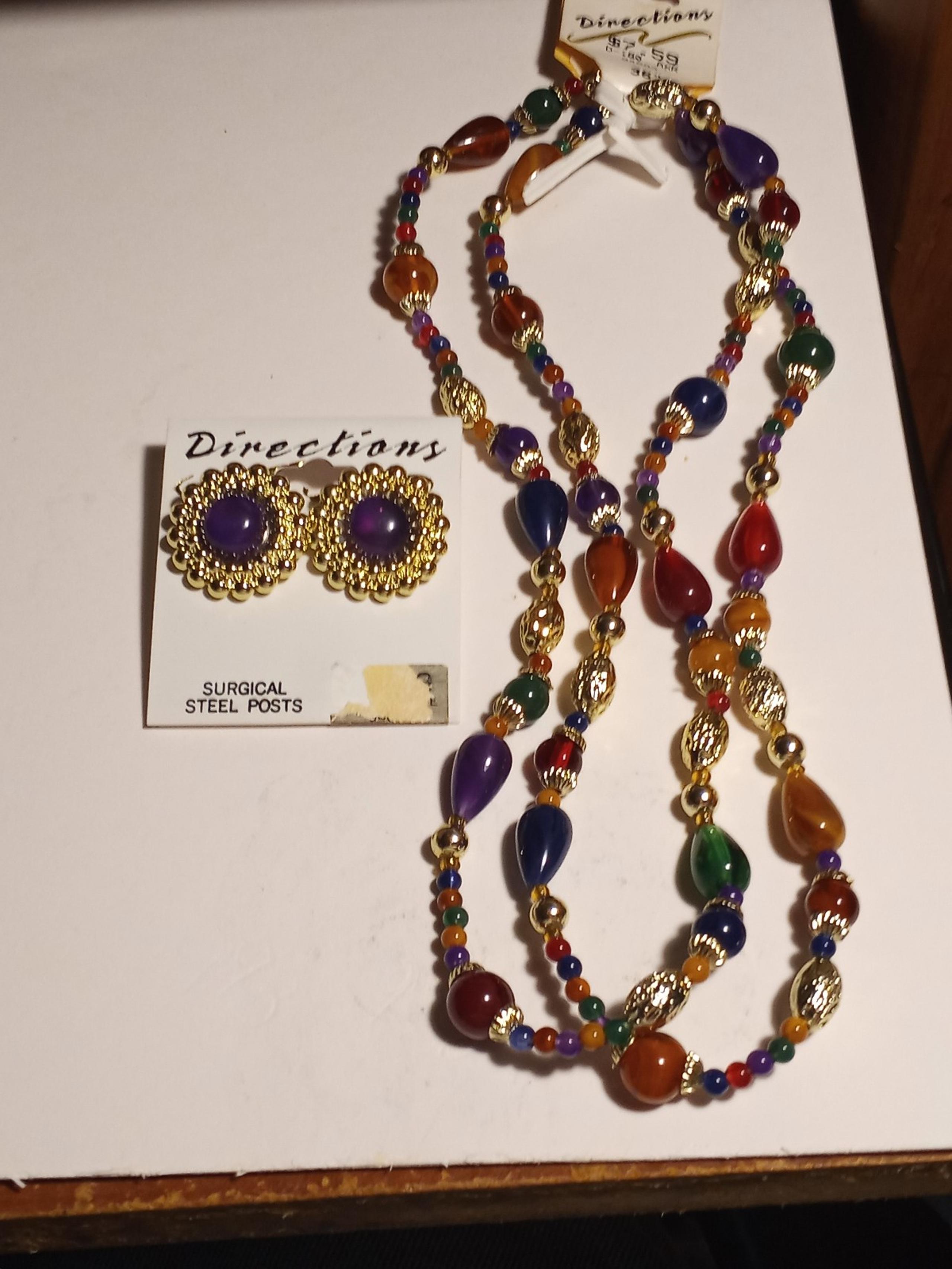 Vintage Directions Earring & Necklace Combo
